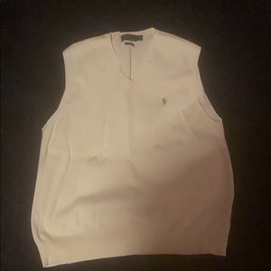 Cream Ralph Lauren Sweater Vest